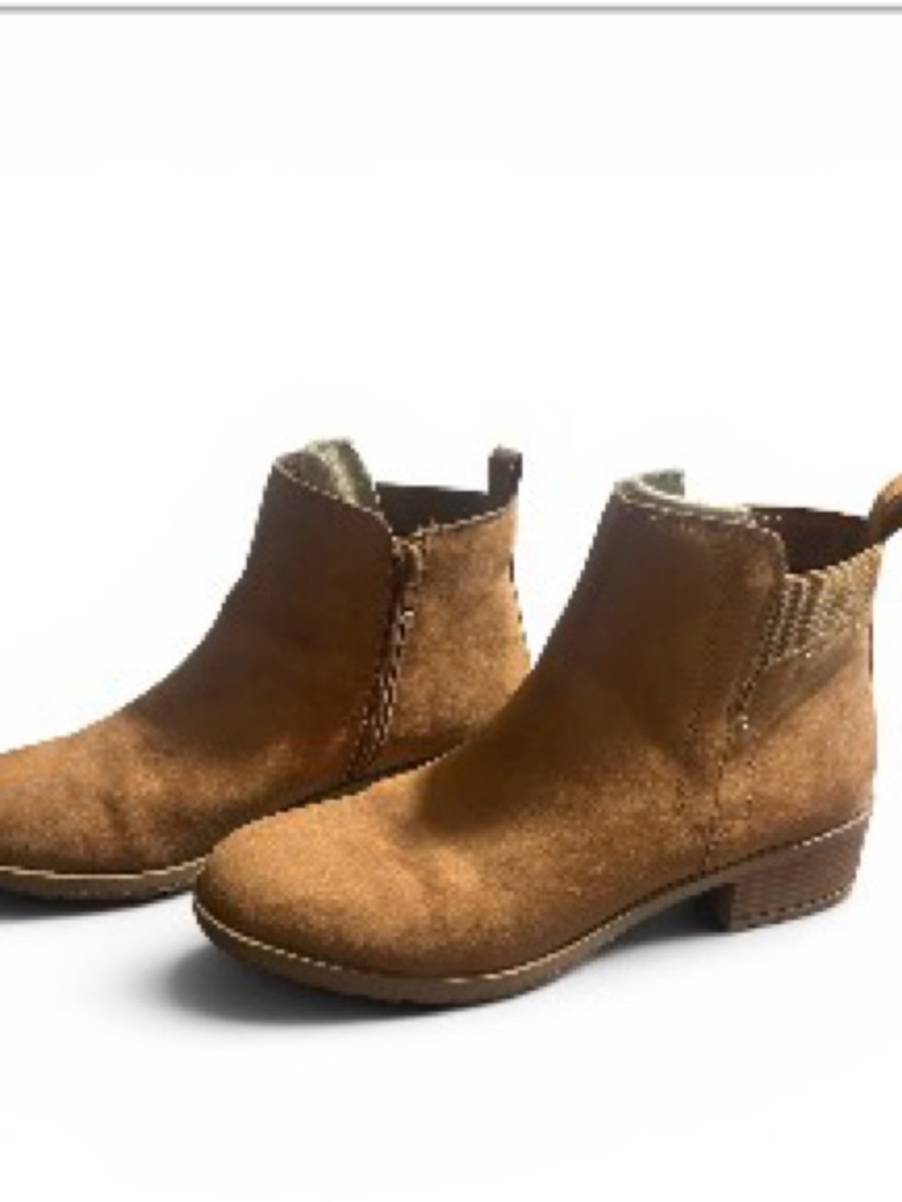 Style & Co. Tan Suede Ankle Booties